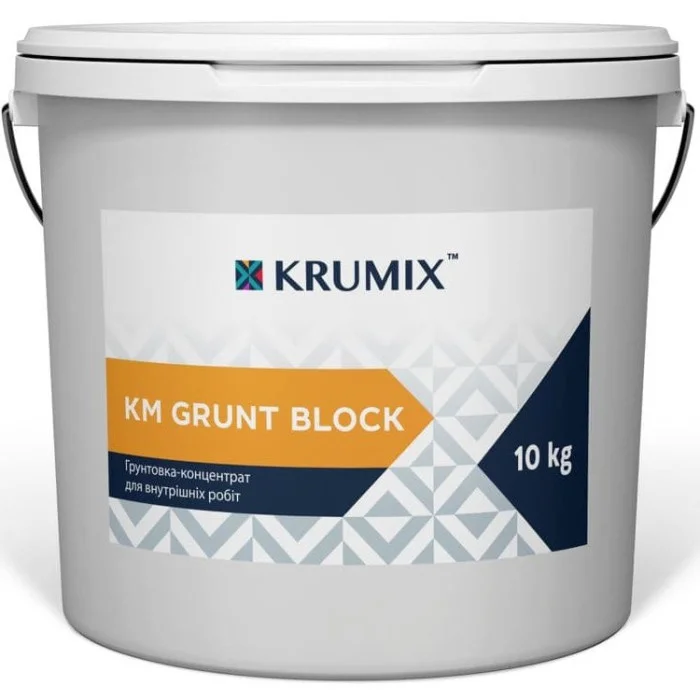 21f004441a1c11f1b80cb42e99ccff36_49fc0bfa22cb11f1b80cb42e99ccff36 КМ Grunt Block 10 грунтовка-концентрат, відро 10кг - Зображення 1