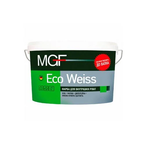 301a5cc02a8d11f0b7de901b0ecd7ae4_17d24395239611f1b80cb42e99ccff36 Фарба MGF M1 Eco Weiss 3.5кг - Зображення 1