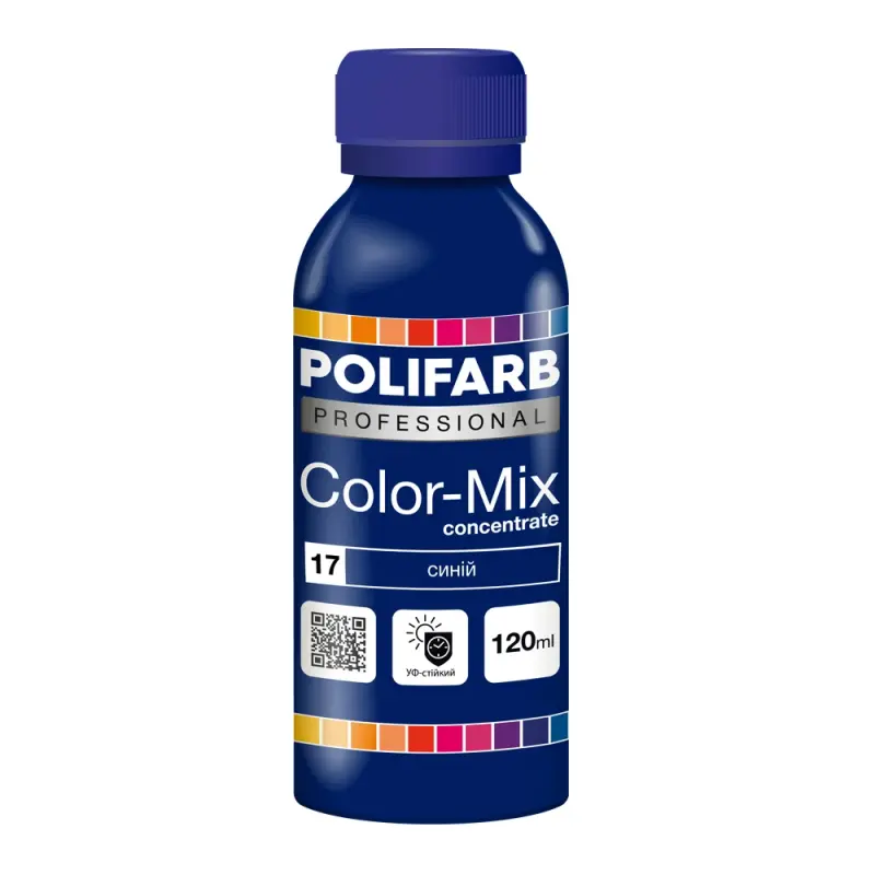 a7d44bff5c2f11f0b7e8b42e99c9b7fd_8cfd7e1f0cc711f1b80cb42e99ccff36-1 Color Mix Polifarb 17 синій 0,12л - Зображення 1