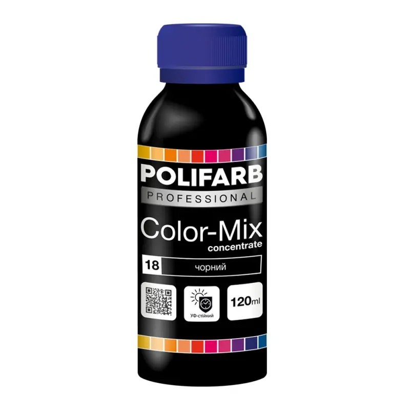 a7d44c005c2f11f0b7e8b42e99c9b7fd_8cfd7e200cc711f1b80cb42e99ccff36-1 Color Mix Polifarb 18 чорний 0,12л - Зображення 1