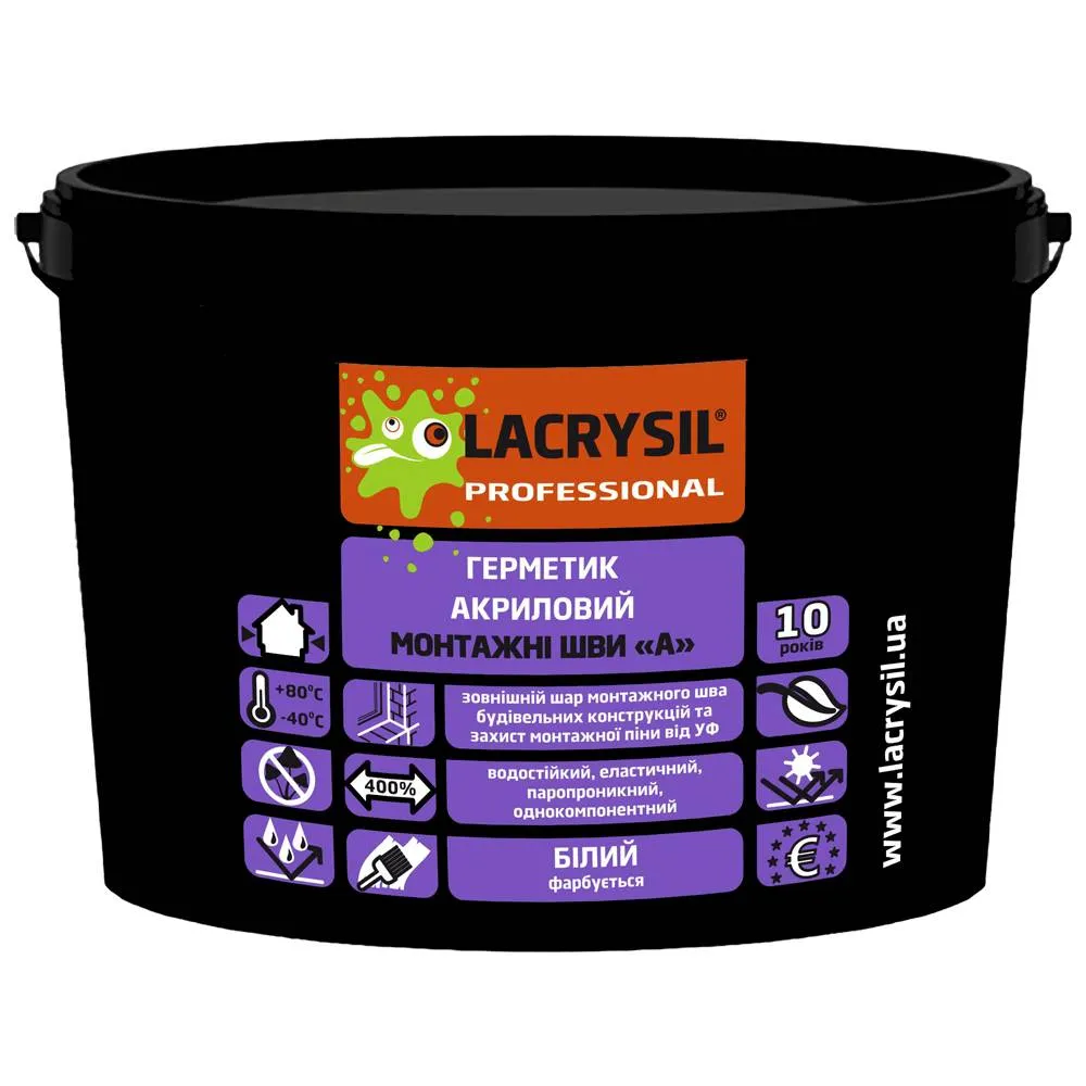 b1ac828e5b0c11f0b7e8b42e99c9b7fd_1b47aa4e0ccd11f1b80cb42e99ccff36-1 Герметик LACRYSIL акриловий для монтажних швів "А" 1,2кг - Зображення 1