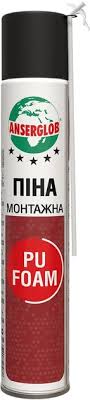 b7f30417562411f1b80cb42e99ccff36_65c767045da311f1b80fb42e99ccff36 Піна монтажна ANSERGLOB PU FOAM 750мл - Зображення 1